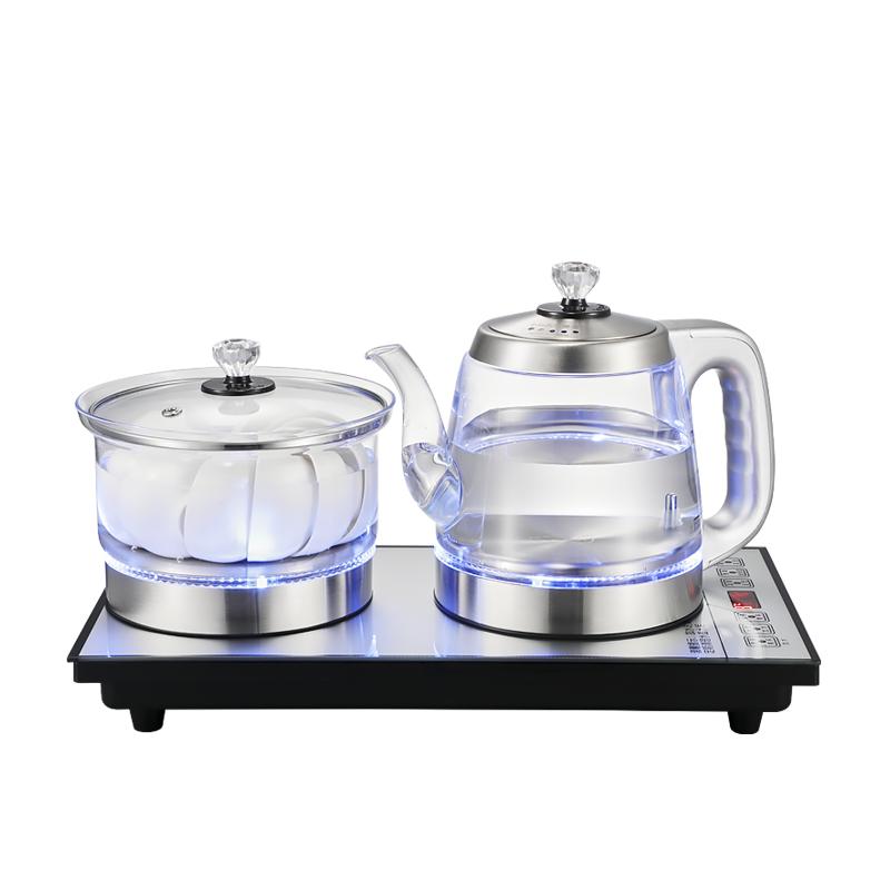 全自动上水电热烧水壶嵌入式抽水茶几泡茶具茶台一体专用2025新款