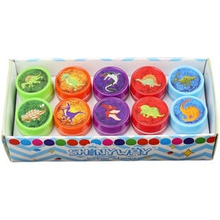 儿童印章卡通动物小图章可爱恐龙英文数字幼儿园表扬鼓励盖章玩具