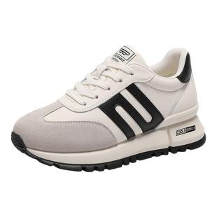 百丽女鞋小金甘1.0德训鞋厚底阿甘鞋加绒保暖鞋休闲鞋D2C1DAM5