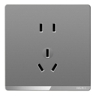 国际电工86型开关插座面板一开单控三开双控家用暗装电灯双联开关