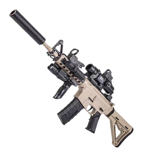 高端M416电动连发儿童水晶生日礼物软弹玩具枪男孩对战圣诞节礼物