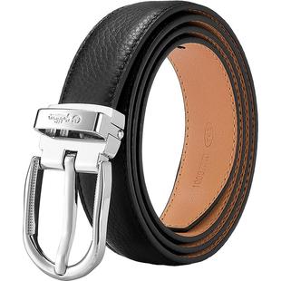 金利来新款皮带女士牛皮针扣腰带简约时尚ins牛仔女式裤带潮