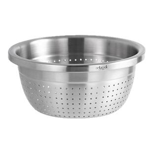 onlycook 加厚304不锈钢淘米沥水篮滤水篮厨房洗菜盆水果篮洗米筛
