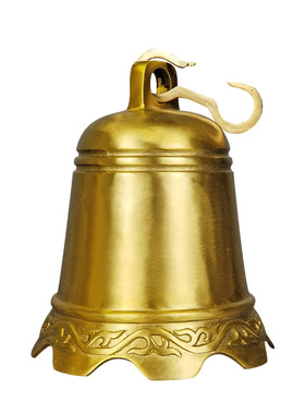 黄铜寺庙家居老式铜铃铛铜钟挂件