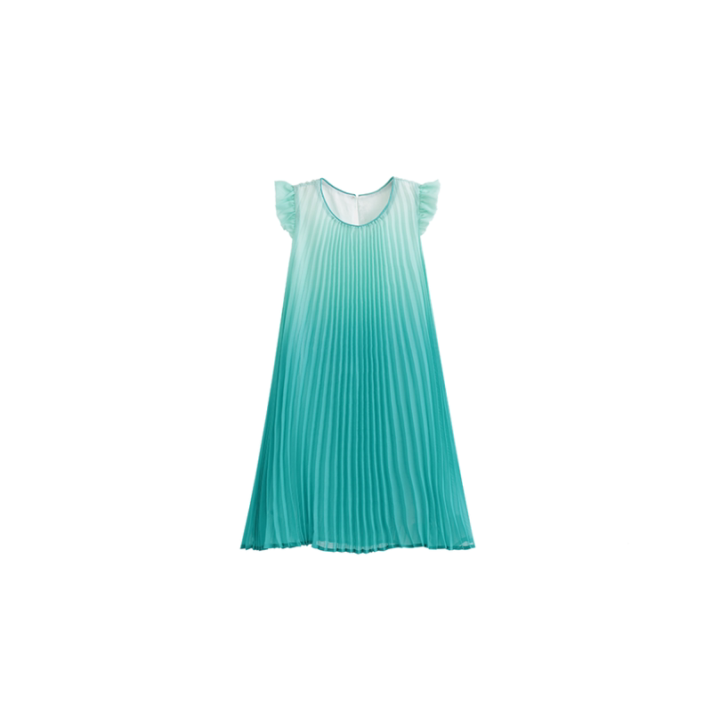 Muakids青色渐变连衣裙