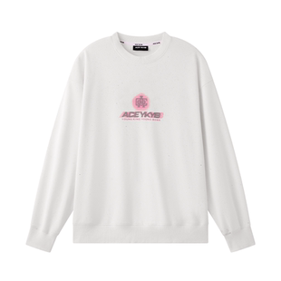 【YKYB黄子韬官方店】情侣圆领套头卫衣秋季新款美式亮闪宽松上衣