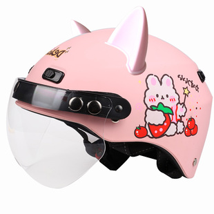 6-15岁电动车儿童头盔灰女孩中大童7四季款女童小学生安全帽冬天9