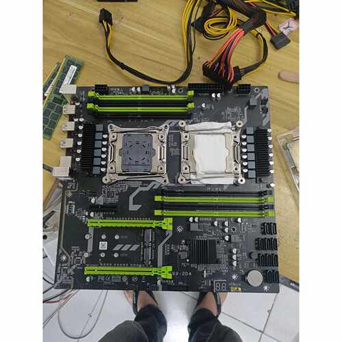 溢价-昂讯X99-2D4双路主板，品，成色还可以，有点使用痕迹