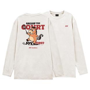 韩国2026春夏meditation新品羽毛球服长袖男女同款运动速干上衣马