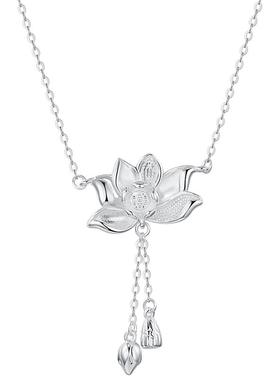 吴越老银铺足银990洁欢项链