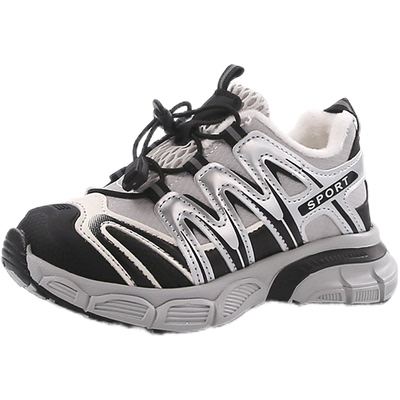 冬季新款加绒保暖儿童二棉运动鞋