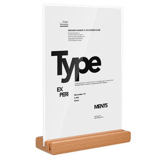 实木亚克力台卡木质底座A4展示牌A5立牌桌牌双面透明餐桌菜单价目表广告牌价格牌A6桌面木底座台牌会议速销宝