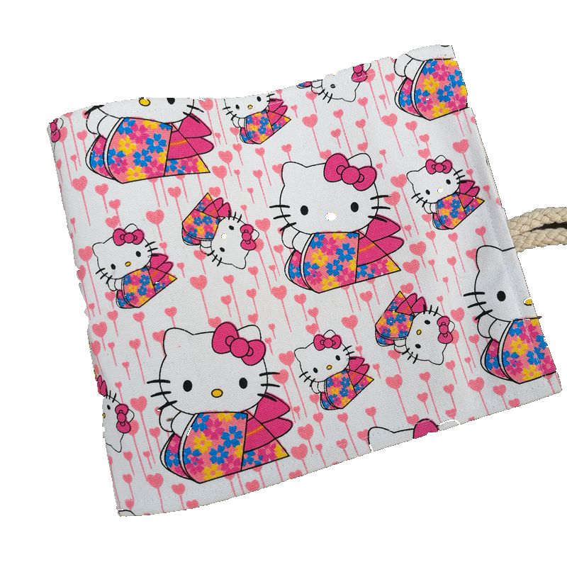 HelloKitt帆布笔袋36/48/72孔大容量笔帘男女生素描彩铅笔帘绘画
