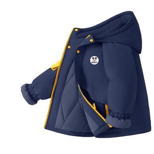 迪士尼男童冬季外套2025新款帅气时髦童装男大童棉服保暖儿童衣服