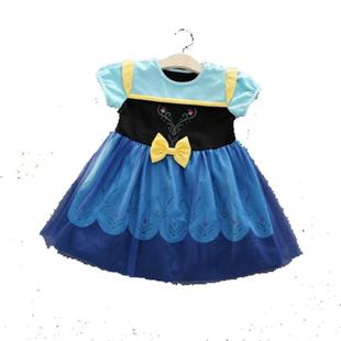 ins女童连衣裙子儿童白雪公主裙小童爱丽丝美人鱼贝儿安娜冰雪风