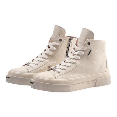 VEEMES增高破坏款休闲高帮帆布鞋