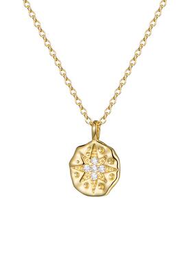 闪耀六芒星项链毛衣链简约百搭