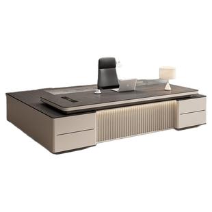 总裁老板办公桌椅组合简约现代烤漆领导董事长办公室大班台经理桌