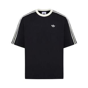 慵懒宽松纯棉运动短袖T恤半袖上衣男adidas阿迪达斯三叶草