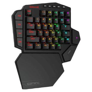 红龙K585无线游戏自定义吃鸡台式左手外接王座机械静音单手小键盘