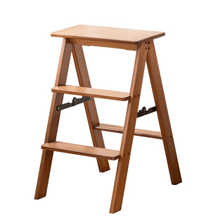 折叠梯凳家用登高梯子椅子两用伸缩室内厨房加厚多功能人字梯楼梯