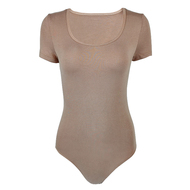 三角开档包臀性感U领连体衣女