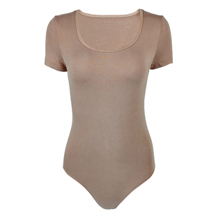 紧身连体衣女 欧美性感U领芭蕾舞蹈练功服连体上衣women bodysuit