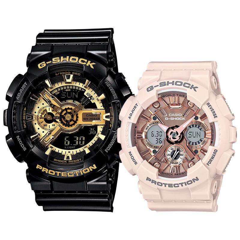 卡西欧g-shock运动情侣对表