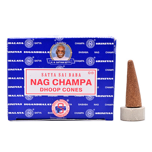 NAG CHAMPA SATYA真理赛巴巴印度香黄花香室内熏香净化仪式塔香