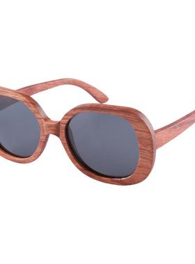 墨镜实木蝶形偏光女士太阳眼镜