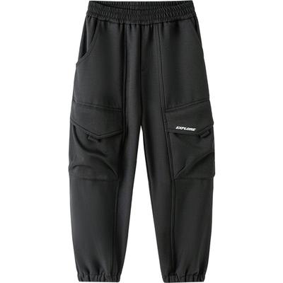 巴拉巴拉男童裤子儿童加绒工装裤