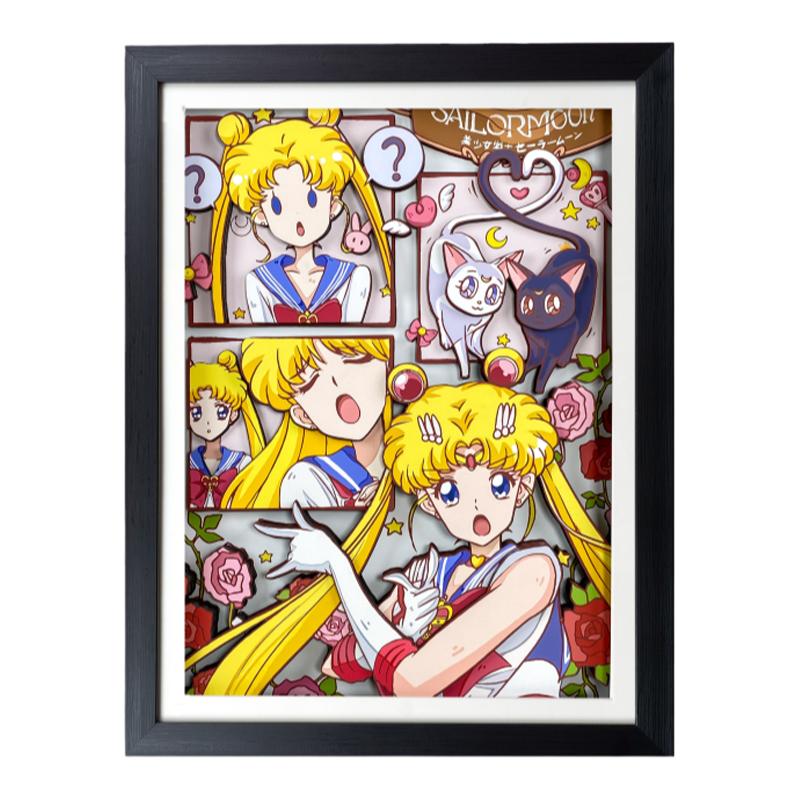 美少女战士立体画周边手办装饰画