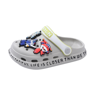 超级飞侠儿童洞洞鞋男童拖鞋夏季新款男孩防滑软底沙滩鞋宝宝小童