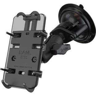 美国RAM汽车手机支架 通用吸盘式固定手机车载支架八爪鱼单手操作