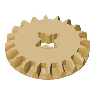 跃高积木5个单面20齿轮带十字孔