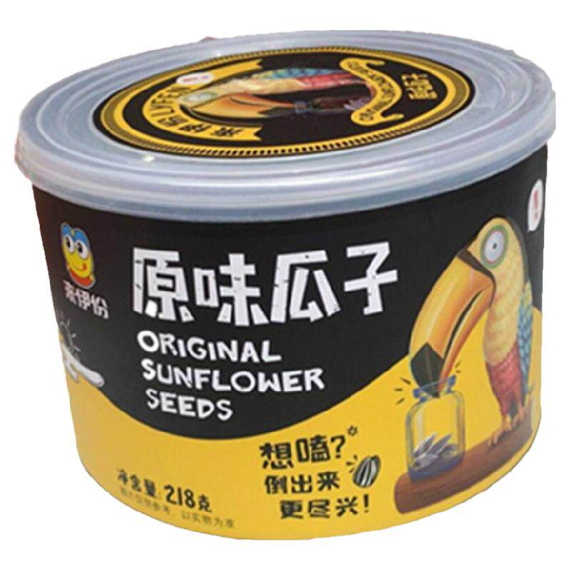 来伊份原味瓜子218g罐装香葵花籽