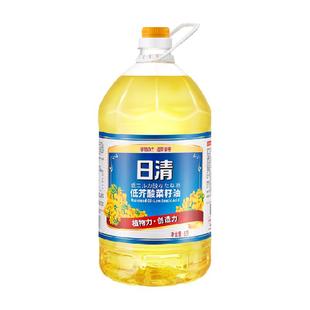日清低芥酸菜籽油食用油家用非转基因芥花油少油烟炒菜耐煎炸