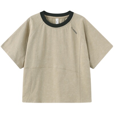 拼接短袖TT恤休闲百搭中性简约