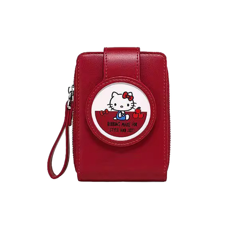 卡通可爱皮质卡包新款HelloKitty女士多卡位证件收纳包卡套零钱包