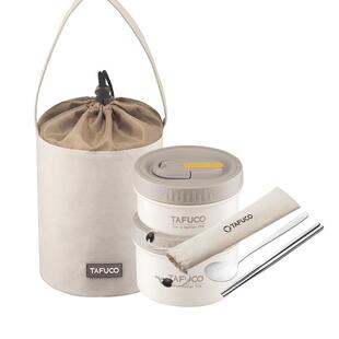 【自营】泰福高双层饭盒日式小餐盒上班族便当盒可微波炉加热饭桶