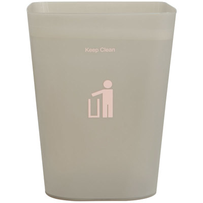 飞达三和方形无盖磨砂垃圾桶