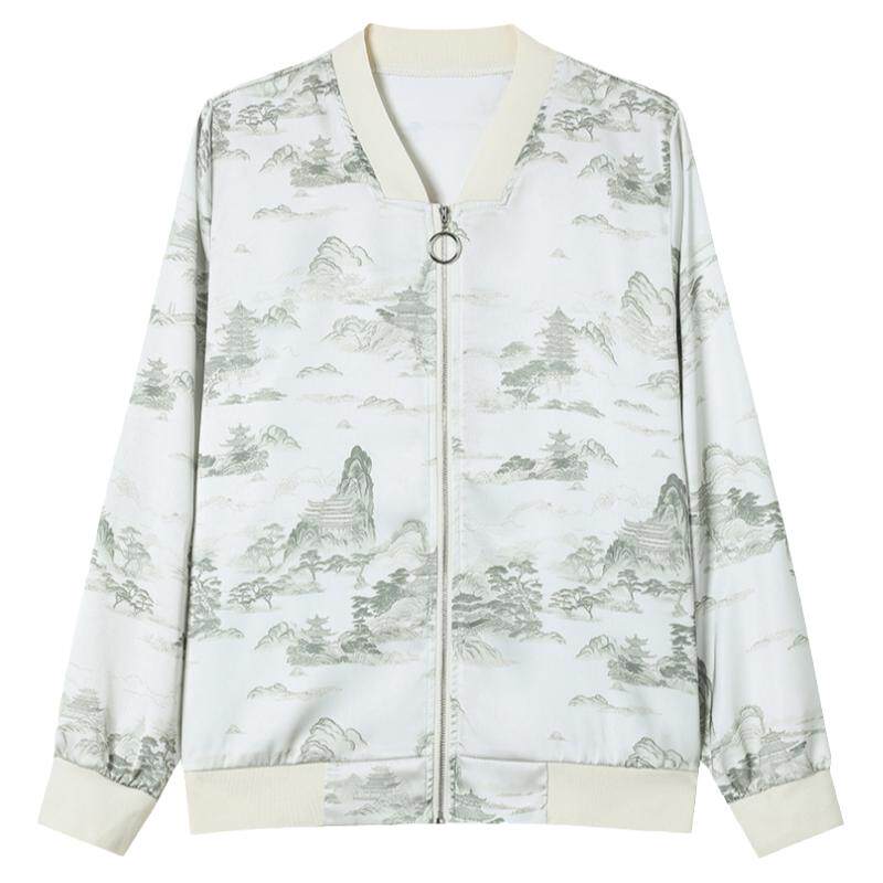 春夏棒球服领拉链开衫女防晒衫