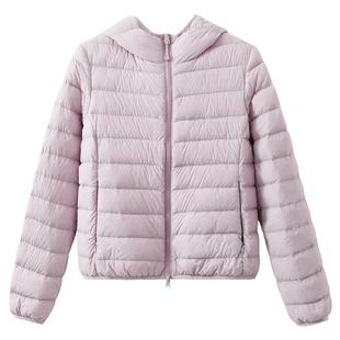 夕蒙2025新款冬季韩系小个子巨好看高级感独特连帽排骨羽绒服外套