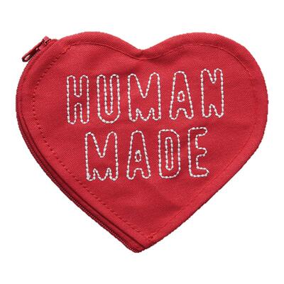 HUMNANMADE爱心刺绣便捷零钱包