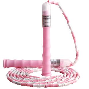 得力儿童竹节跳绳幼儿园初学5岁小学生中考专用考试绳子健身跳绳