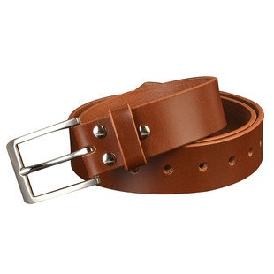 男士JE马缰革不锈钢口字针扣头层牛皮真皮腰带青年时尚纯手工皮带