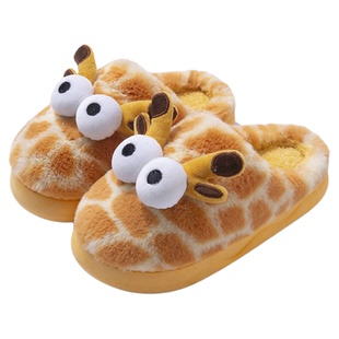 卡通亲子儿童棉拖鞋男童2025新款秋冬室内家居女宝宝加厚毛绒棉拖