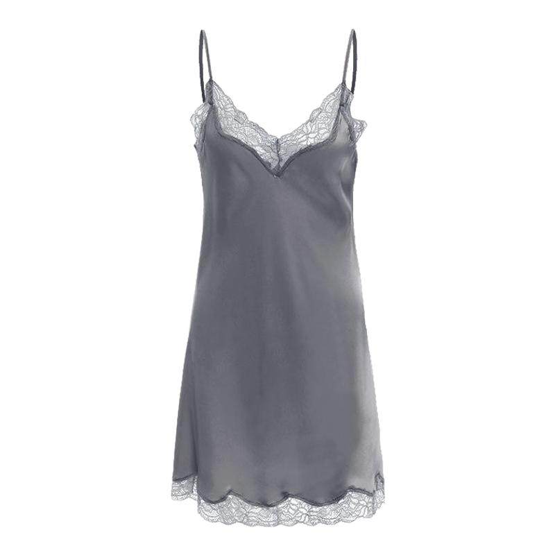 性感睡衣女春夏季2025新款冰丝吊带睡裙薄款纯欲风诱惑高级感战袍