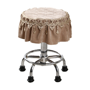 圆凳子套罩圆形垫子欧式餐桌座椅套加厚防滑板凳坐垫四季椅子垫套