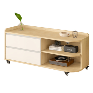 可移动电视柜客厅家用小户型落地储物收纳一体柜电视机架3D119